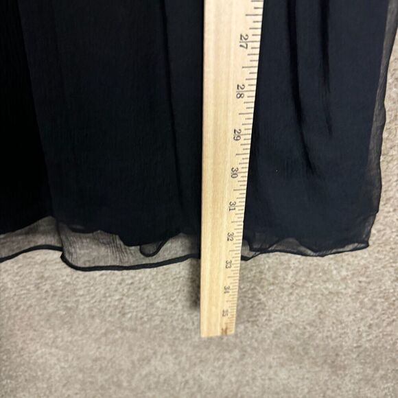 Diane Von Furstenberg Asti Dress Size 8 Black Strapless Silk & Jersey‎ Cocktail - Picture 5 of 11